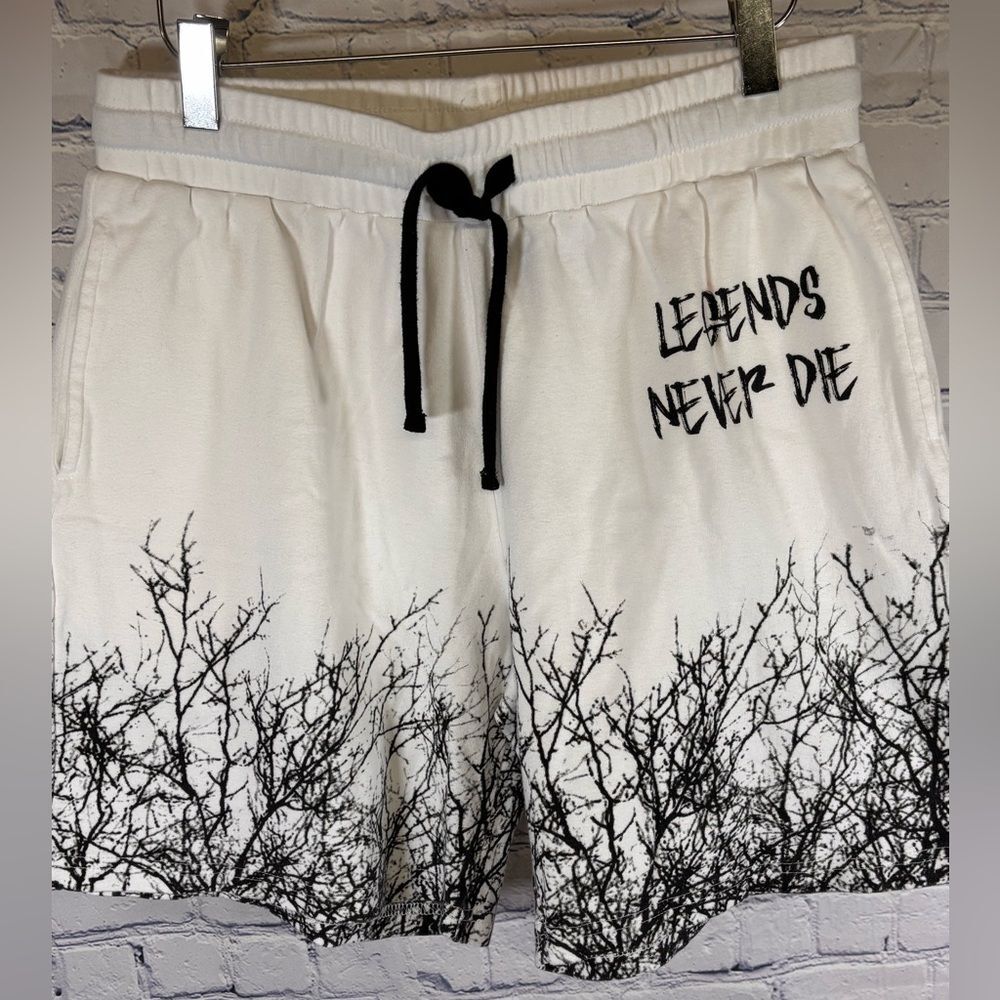 Juice Wrld 999 Legends Never Die White Treeline Limited Streetwear Shorts M